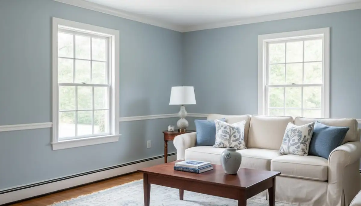 Freshly painted Plymouth MA interior with smooth professional finishes by expert house painters