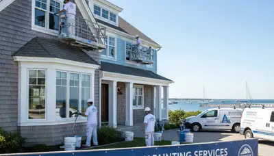 Plymouth, MA house painting service by paintingplymouthma.com for interior and exterior home painting