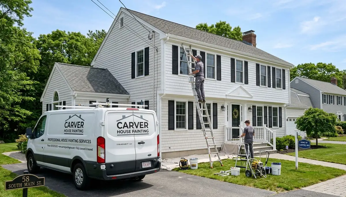 Professional house painting service in Plymouth MA by local exterior and interior painters