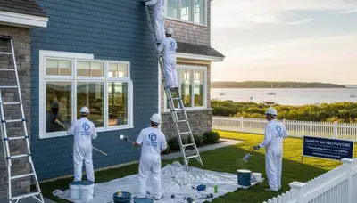 Professional house painting service in Plymouth MA by experienced local painters