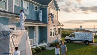 Professional house painters in Plymouth MA providing expert residential exterior painting services