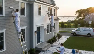 Professional house painting service in Plymouth, MA for interior and exterior home painting