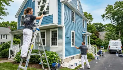 Professional house painting service in Plymouth MA by expert exterior painters