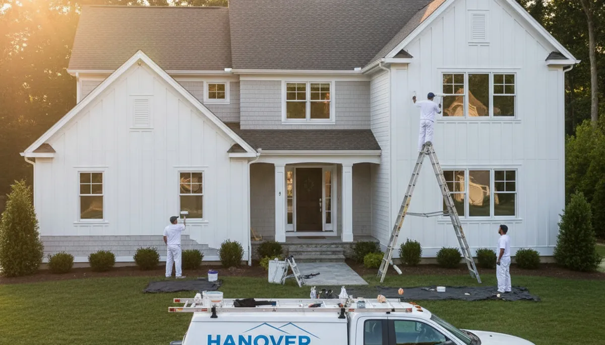Professional house painting service in Plymouth, MA for interior and exterior home painting