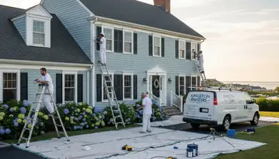 Professional house painters in Plymouth MA providing expert residential exterior painting services