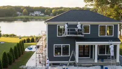 Professional house painting service in Plymouth, MA for interior and exterior homes
