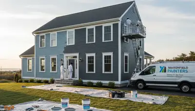 Professional house painting service in Plymouth MA by local exterior and interior painters