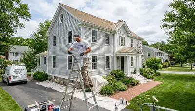 Professional house painters in Plymouth MA providing expert exterior home painting services