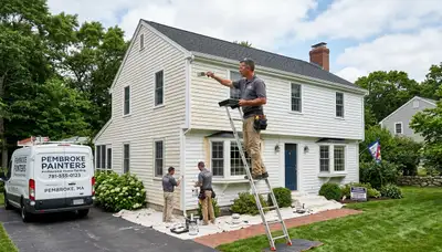 Professional house painters in Plymouth MA providing expert residential exterior painting services