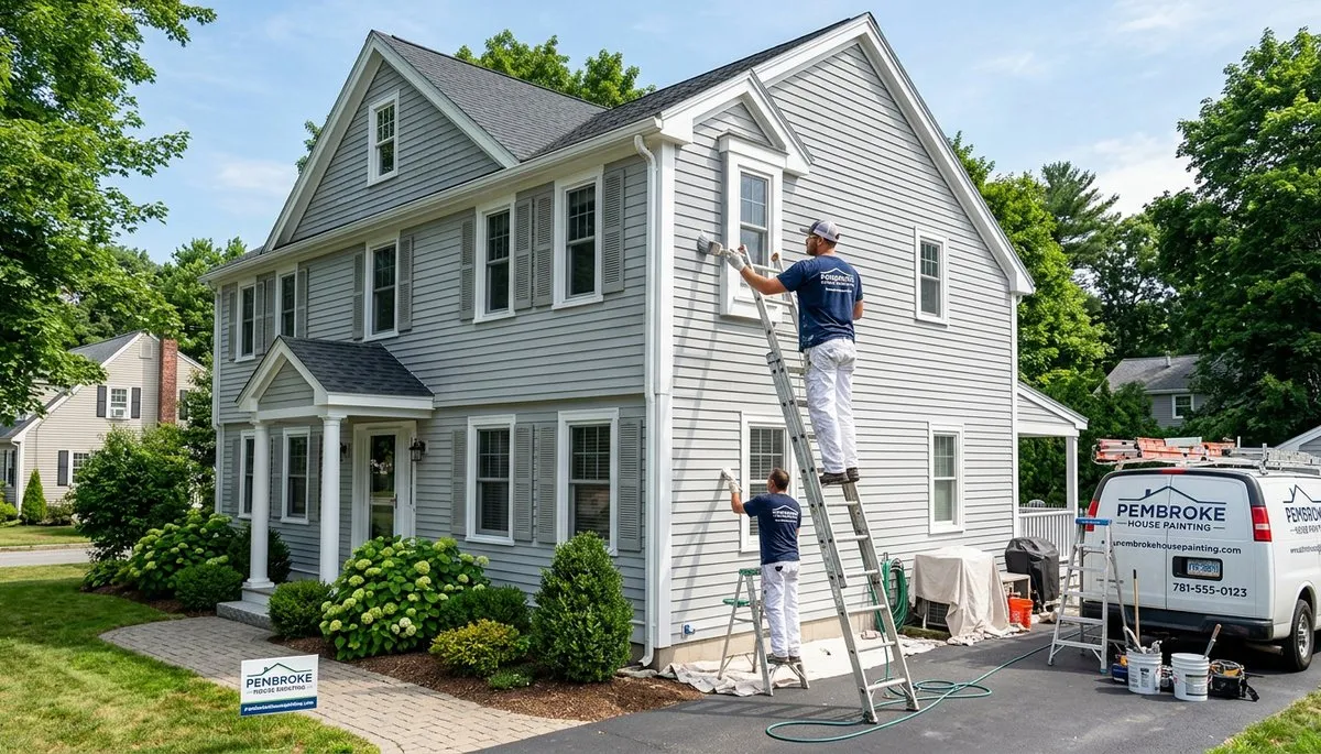 Professional house painting service in Plymouth MA by expert exterior home painters