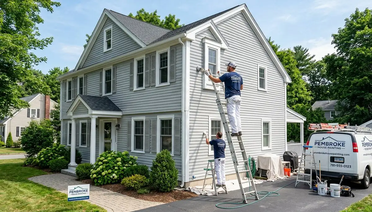 Professional house painting service in Plymouth MA by expert exterior home painters