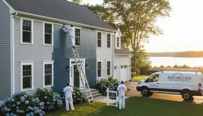 Professional house painting services in Plymouth, MA for interior and exterior homes