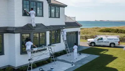 House painting services in Plymouth, MA for residential interior and exterior projects