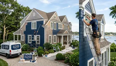 Professional house painting services in Plymouth MA by paintingplymouthma.com exterior painters