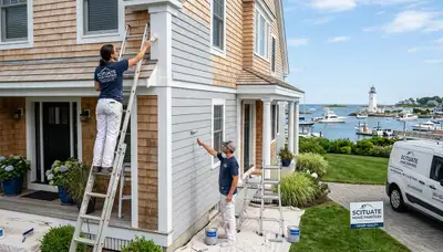 Professional house painting services in Plymouth MA by local exterior and interior painters