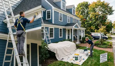 Professional house painters in Plymouth MA providing expert exterior and interior painting services
