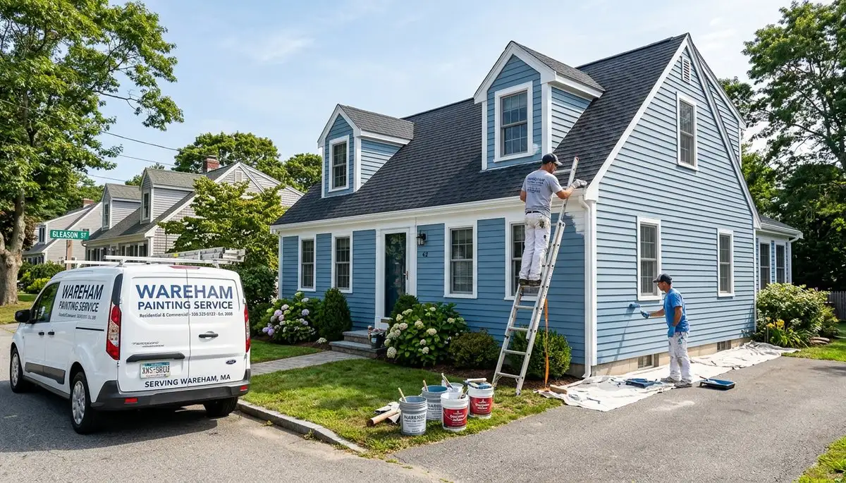 Professional house painting service in Plymouth MA by local exterior and interior painters