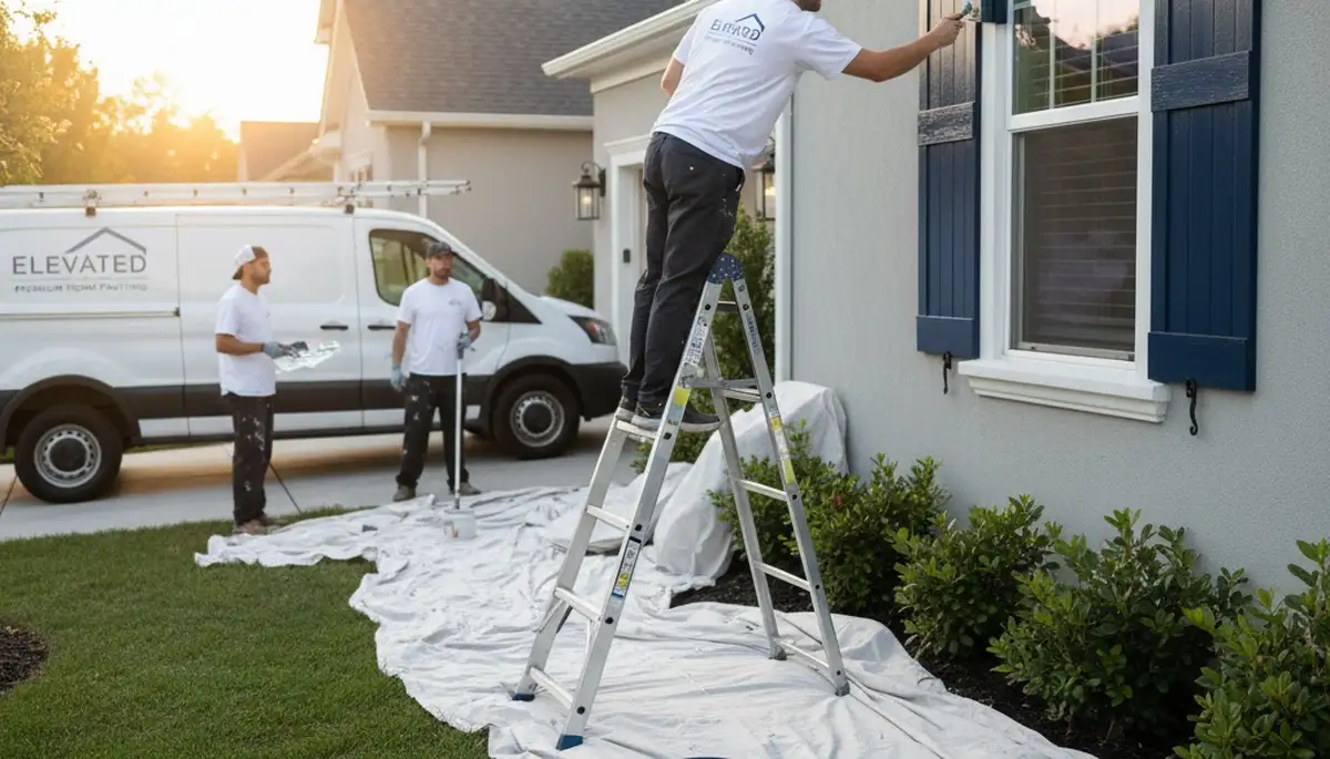 Professional shutter painting on coastal home in Plymouth, MA for lasting color and weather protection